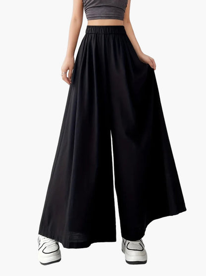 Damen Weite Palazzo Culotte Hose – Modischer Streetstyle für Freizeit und Alltag