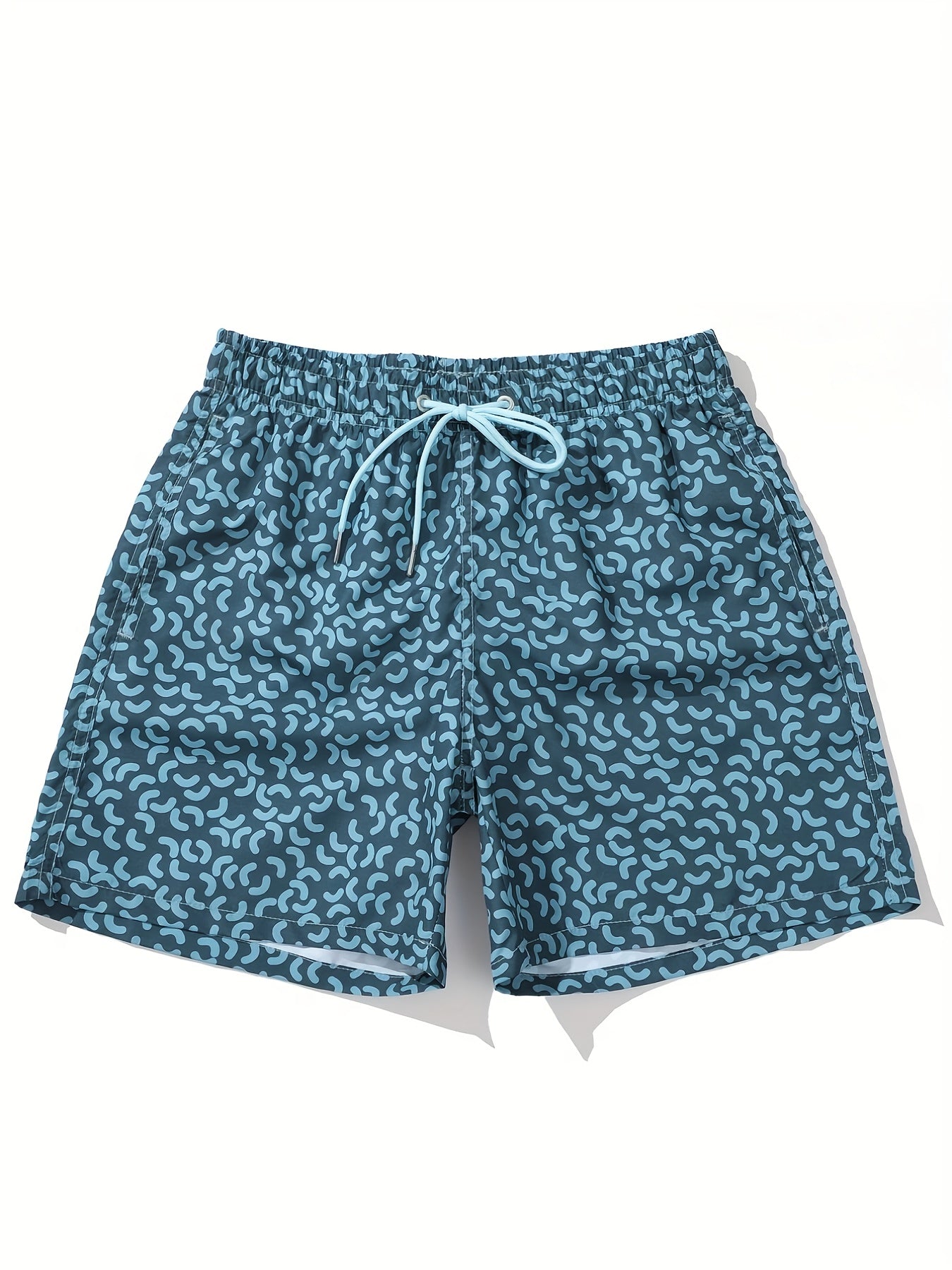 Herren Badeshorts mit modernem Muster – Sportliche Schwimmshorts für Strand und Pool
