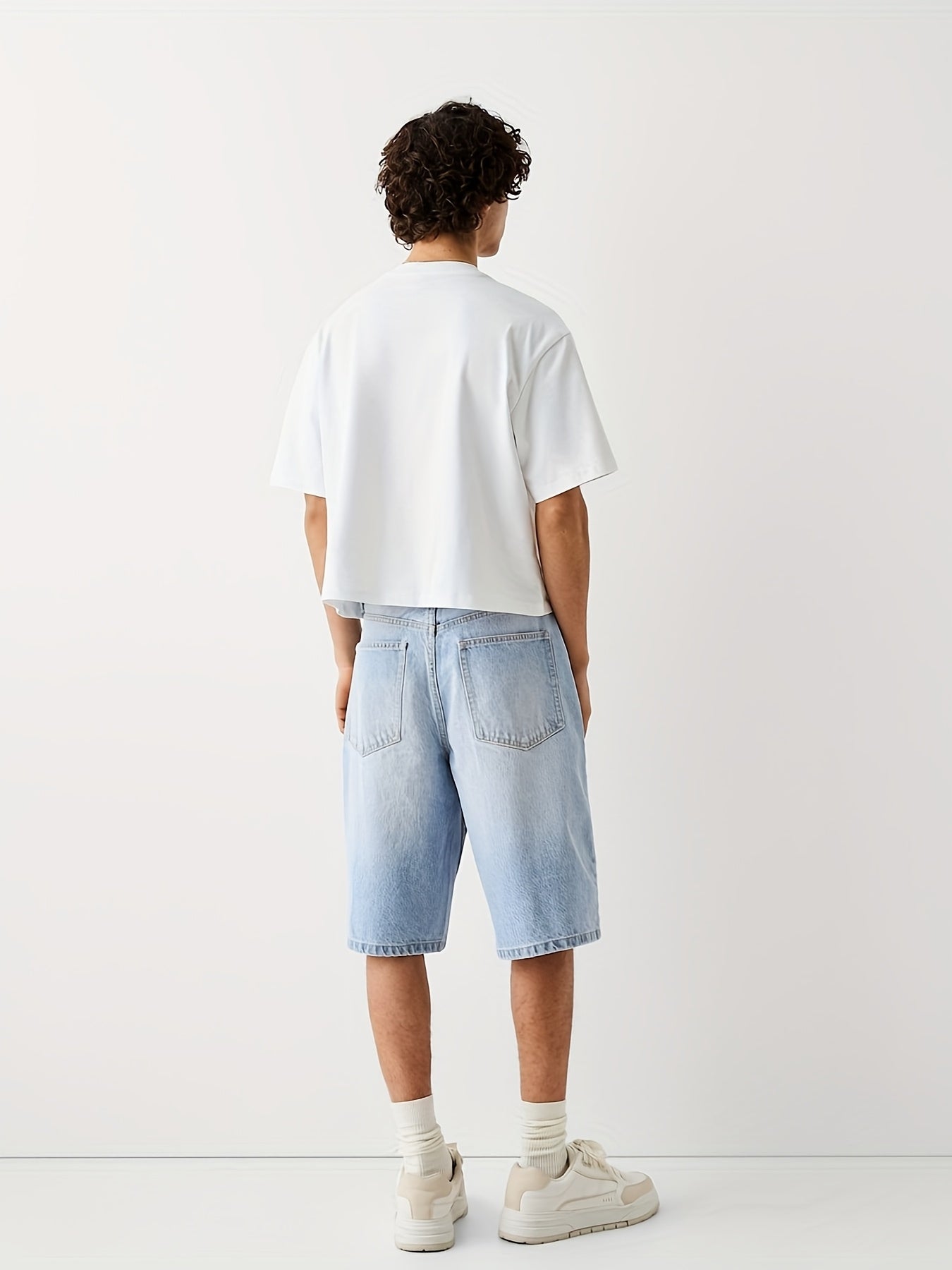 Herren Relaxed Fit Denim Bermudashorts – Modischer Freizeit-Look für Alltag und Streetstyle