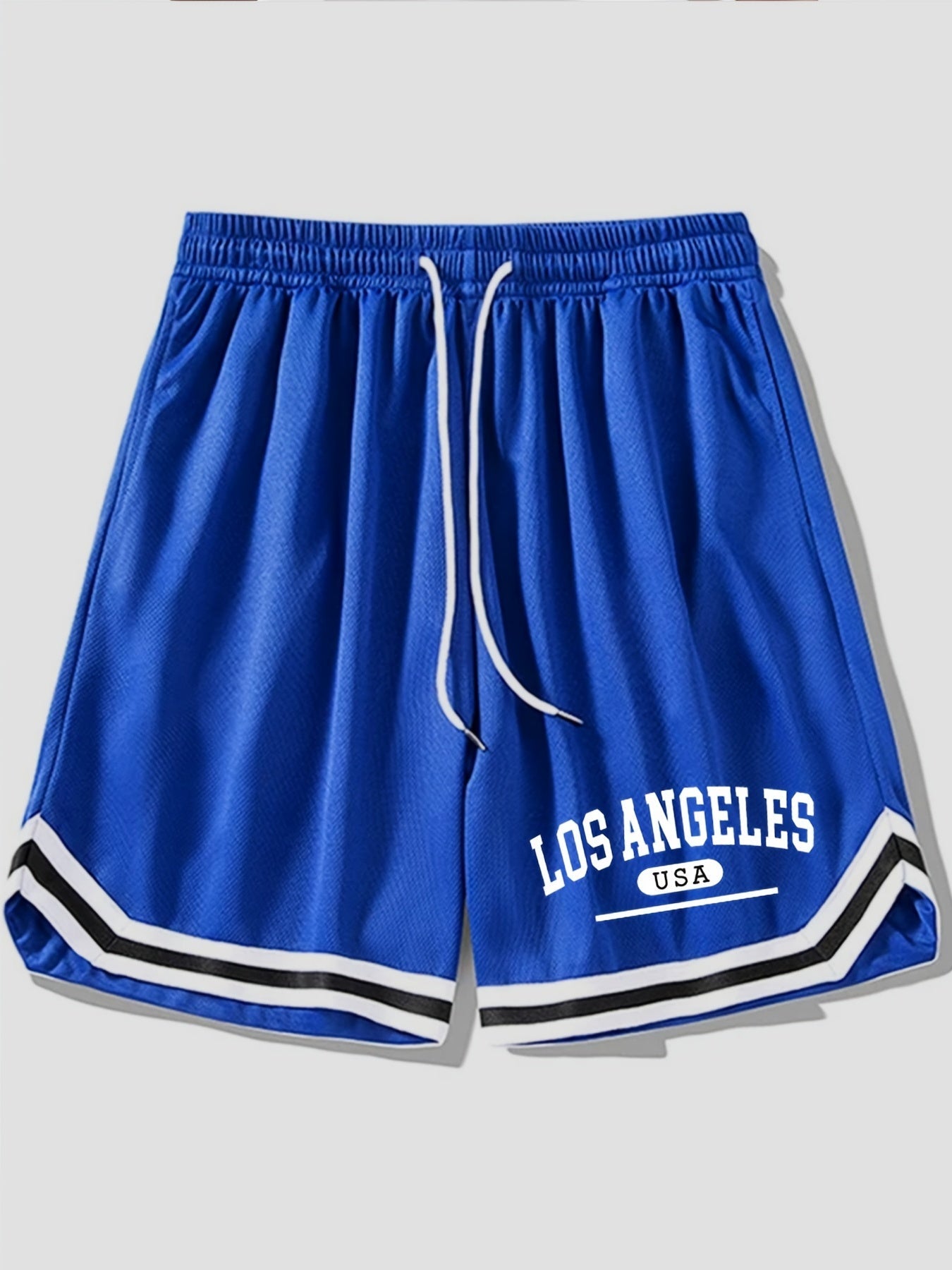 Herren Basketball-Shorts im sportlichen Streetstyle mit Los Angeles Print – Freizeit & Training