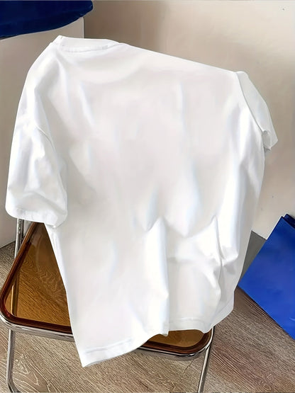 Herren Streetwear T-Shirt mit Kunst-Bär Grafik und modernem Sketch-Design