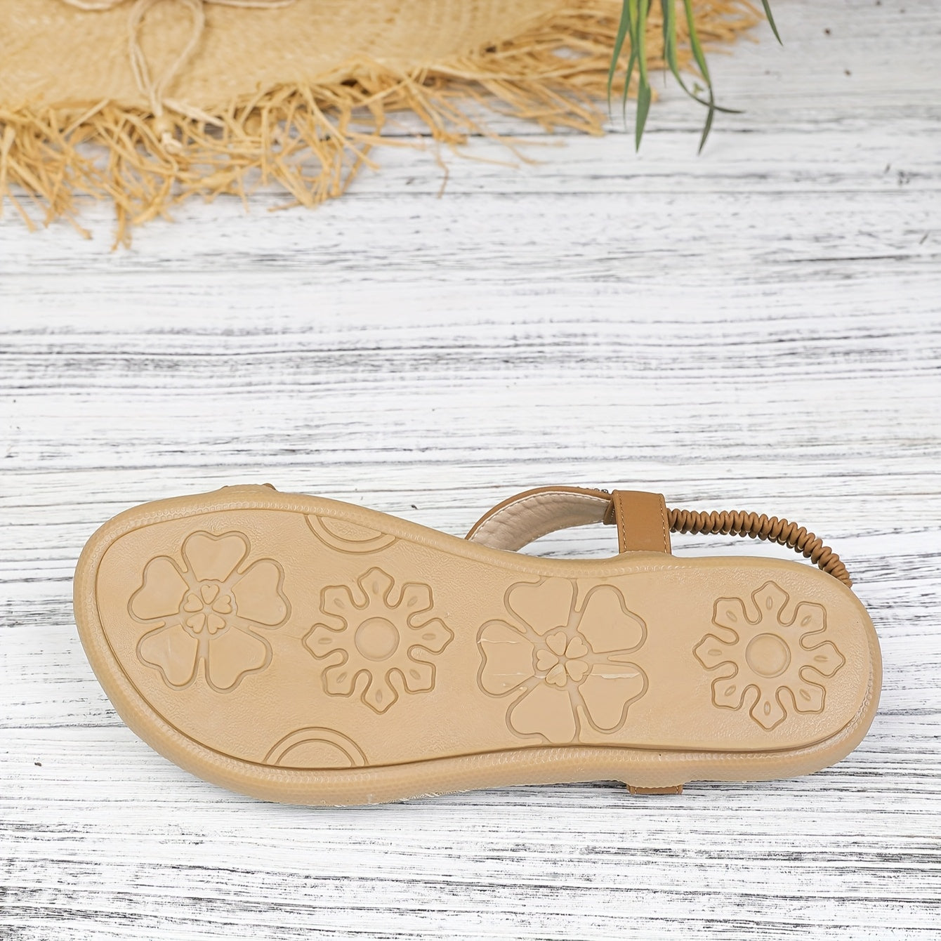Damen Sandalen im Boho-Stil mit Ethno-Perlen – Bequeme Sommerschuhe für Freizeit und Urlaub