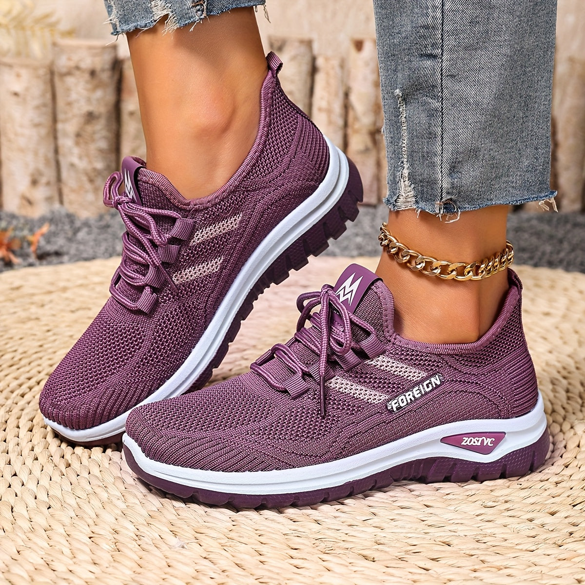 Damen Freizeitsneaker mit Komfortsohle für Alltag und Sport