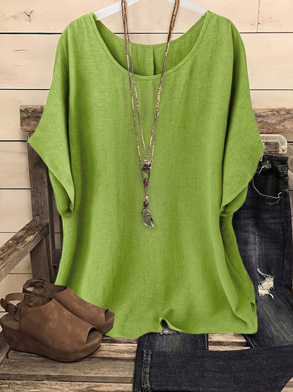 Damen Oversize Casual Tunika Shirt für Freizeit und Alltag