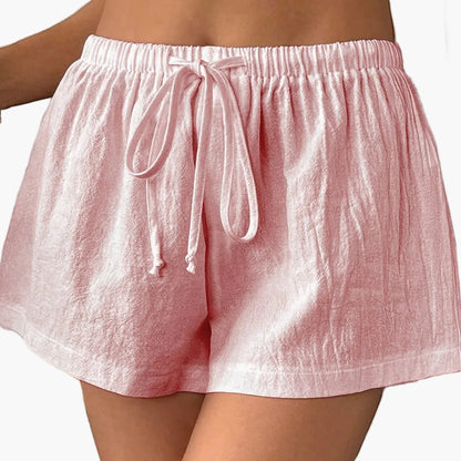 Damen Freizeit Shorts mit Kordelzug – Bequeme Sommer Loungewear für Alltag & Zuhause