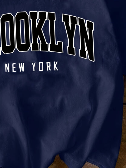 Damen Brooklyn New York Urban Streetstyle T-Shirt – Lässiges Freizeitshirt für Sommer