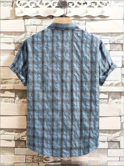 Herren Kurzarm Freizeithemd im Karo-Look – Lässiger Sommerstil für Alltag und Urlaub