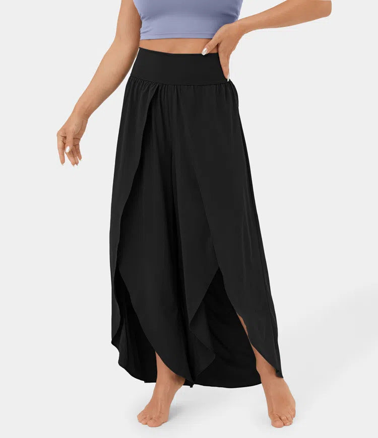 Zoe – Weite Damenhose mit hohem Bund