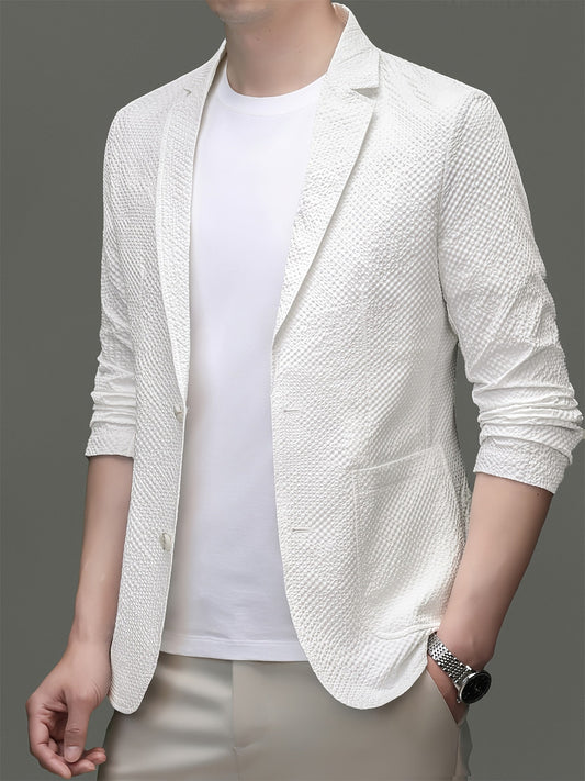 Herren Casual Blazer mit Struktur – Modernes Sakko für Alltag und Business
