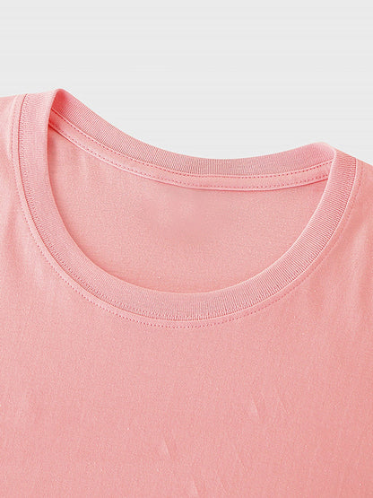 Damen Oversize T-Shirt mit lustigem Katzen-Motiv und Spruch "I'm ok!" – Lockeres Streetwear für Alltag & Freizeit
