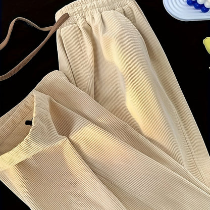 Herren Plisseehose Modern Relaxed Fit mit Kordelzug – Stilvolle Freizeithose für Alltag und Freizeit