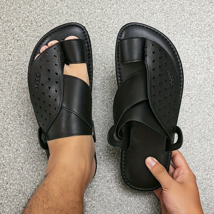 Herren Komfort-Pantoletten mit Zehenschlaufe und modernem Schnitt – Elegante Sandalen für Alltag und Anlass