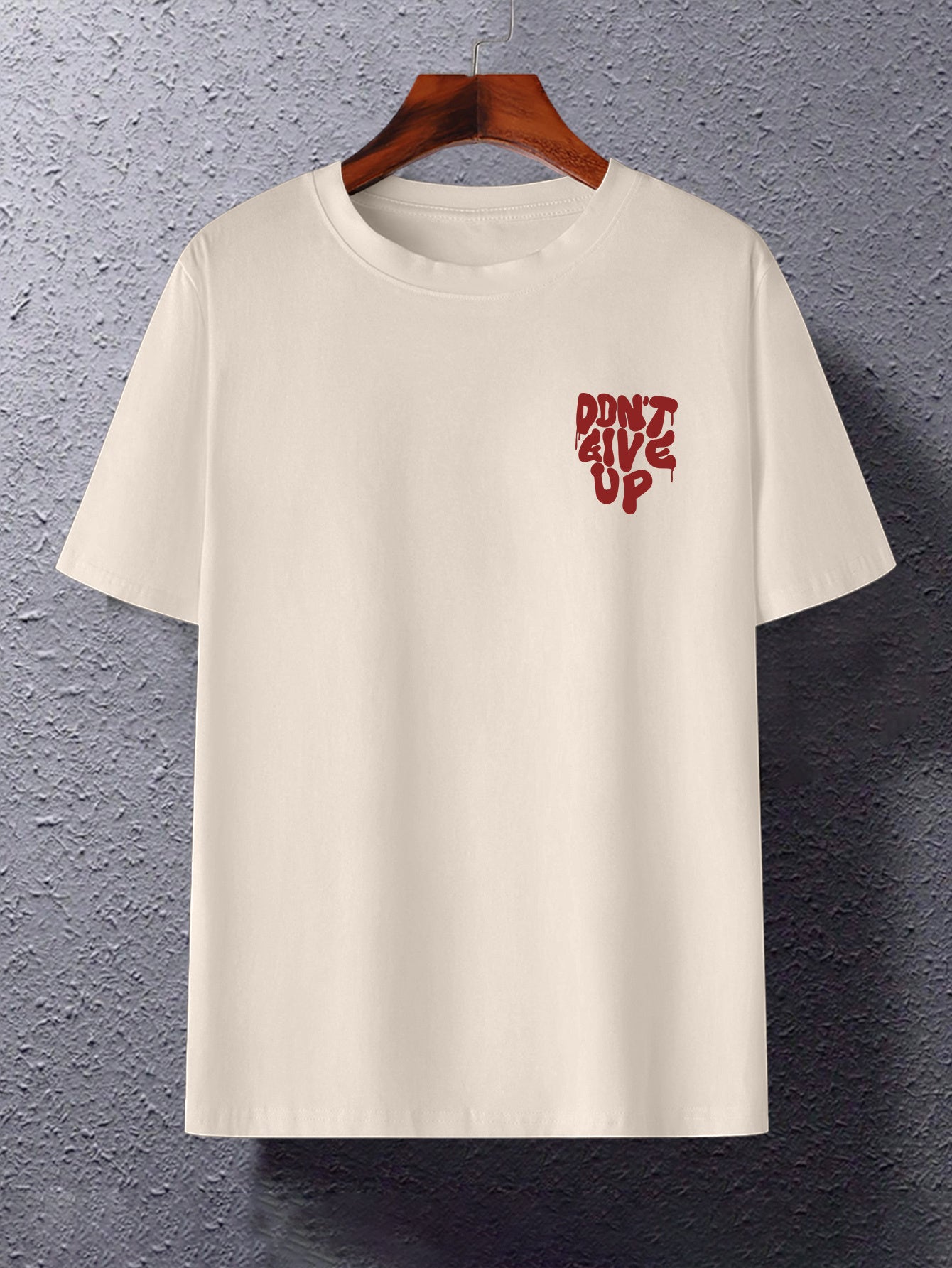 Herren Oversize Streetwear T-Shirt mit Motivdruck und inspirierendem Spruch – Urban Style für Freizeit & Motivation