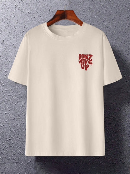 Herren Oversize Streetwear T-Shirt mit Motivdruck und inspirierendem Spruch – Urban Style für Freizeit & Motivation