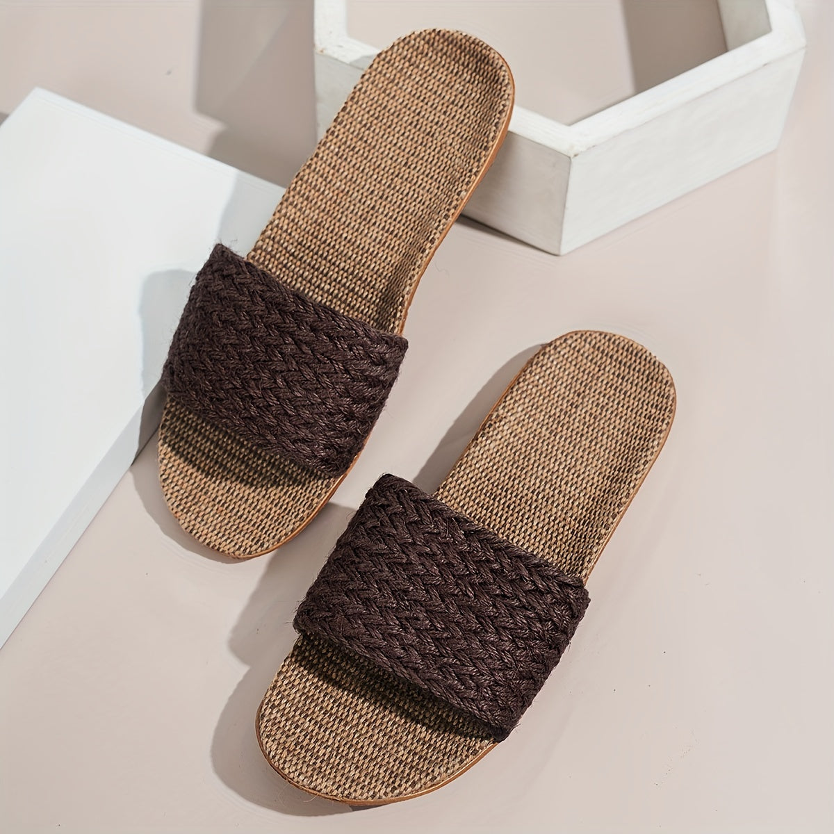 Damen Komfort-Slipper Sandalen für den Sommer – Bequeme Freizeitschuhe mit offenem Zehenbereich