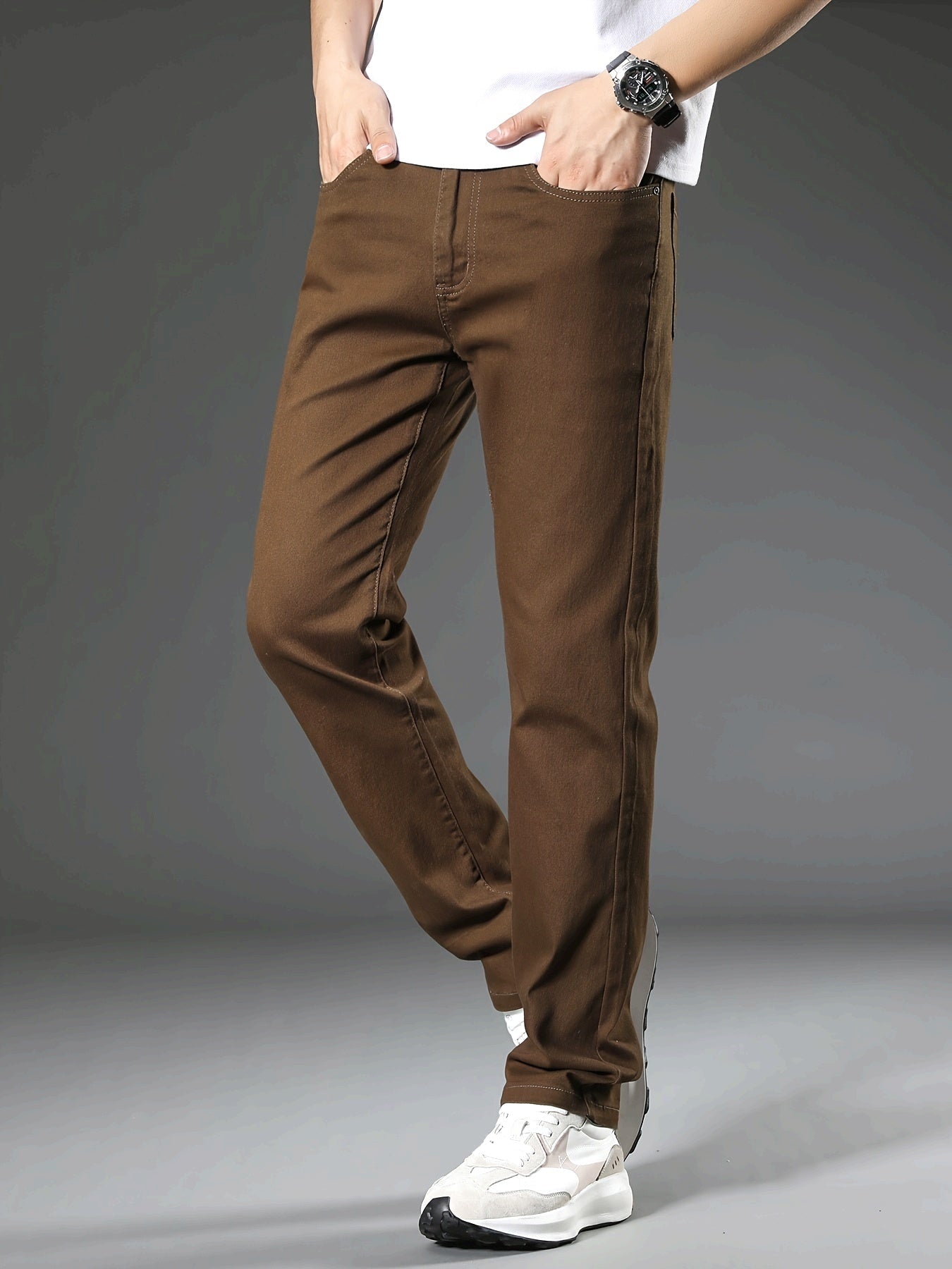 Herren Gerade Jeans im lässigen Workwear-Stil für Alltag und Freizeit