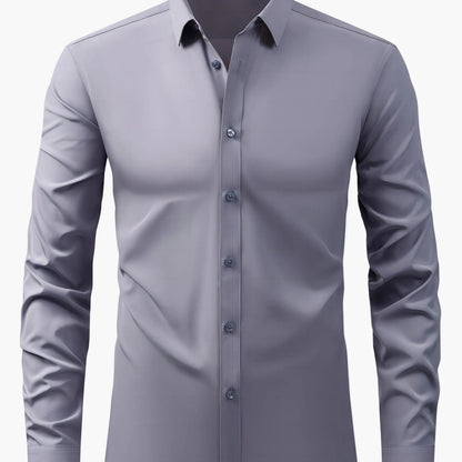Herren Business-Freizeit Hemd Slim Fit – Elegantes Langarmhemd für Büro und Alltag