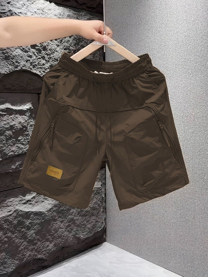 Herren Utility Fitness Shorts mit Reißverschlusstaschen – Sportlich & Funktional für Alltag und Training