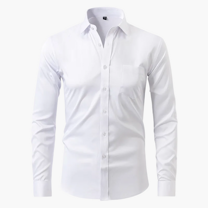 Herren Business-Hemd Slim Fit – Elegantes Knitterfreies Langarmhemd für Büro & Freizeit