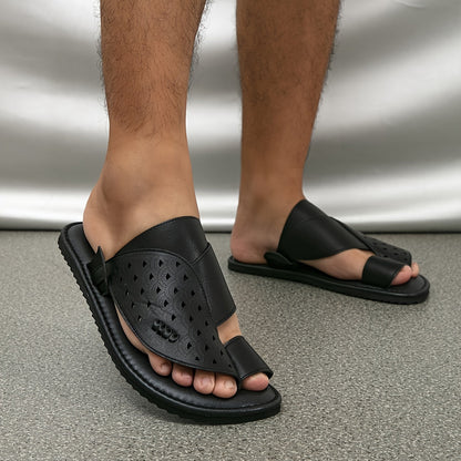 Herren Komfort-Pantoletten mit Zehenschlaufe und modernem Schnitt – Elegante Sandalen für Alltag und Anlass