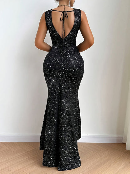 Sexy Sleeveless Backless Dress