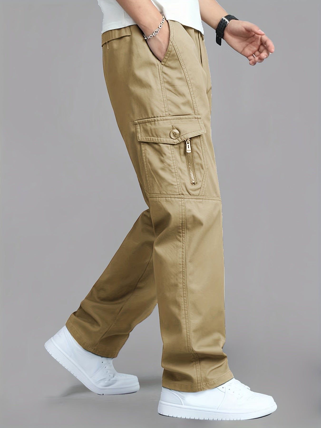 Herren Cargo-Hose mit modernem Schnitt und praktischen Taschen – Lässige Freizeithose für Alltag und Outdoor