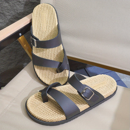 Herren Komfort-Sandalen mit verstellbarem Riemen – Lässige Sommerschuhe für Alltag und Freizeit