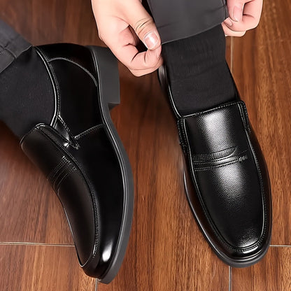 Elegante Herren Business-Slipper – Klassische Vintage-Lederschuhe für Alltag & Büro