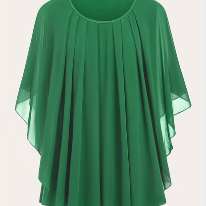 Damen Elegante Oversize Chiffon Bluse für festliche Anlässe und Alltag