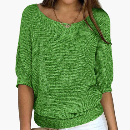 Damen Strickpullover Locker Freizeit Eleganz – Ideal für Alltag & Büro