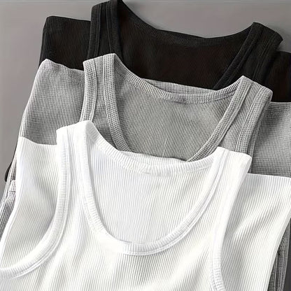 Herren Sport Tanktop mit Rippstruktur – Modernes Fitnesstop für Training und Freizeit