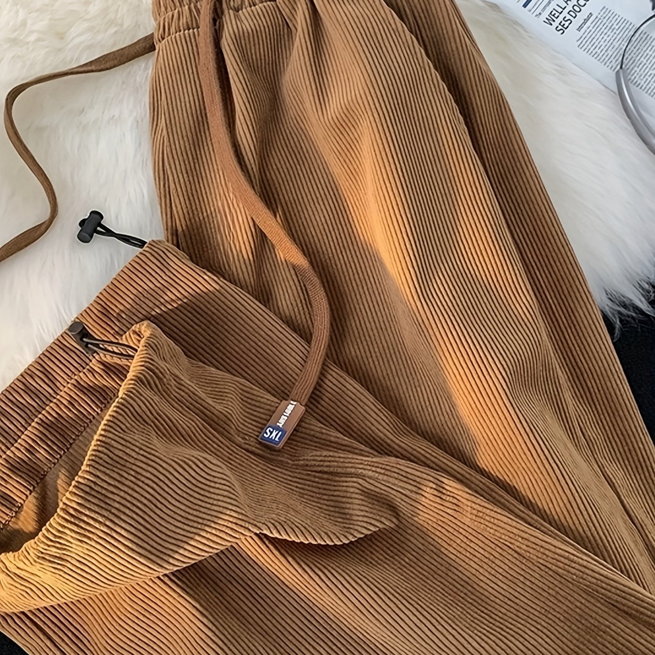 Herren Plisseehose Modern Relaxed Fit mit Kordelzug – Stilvolle Freizeithose für Alltag und Freizeit
