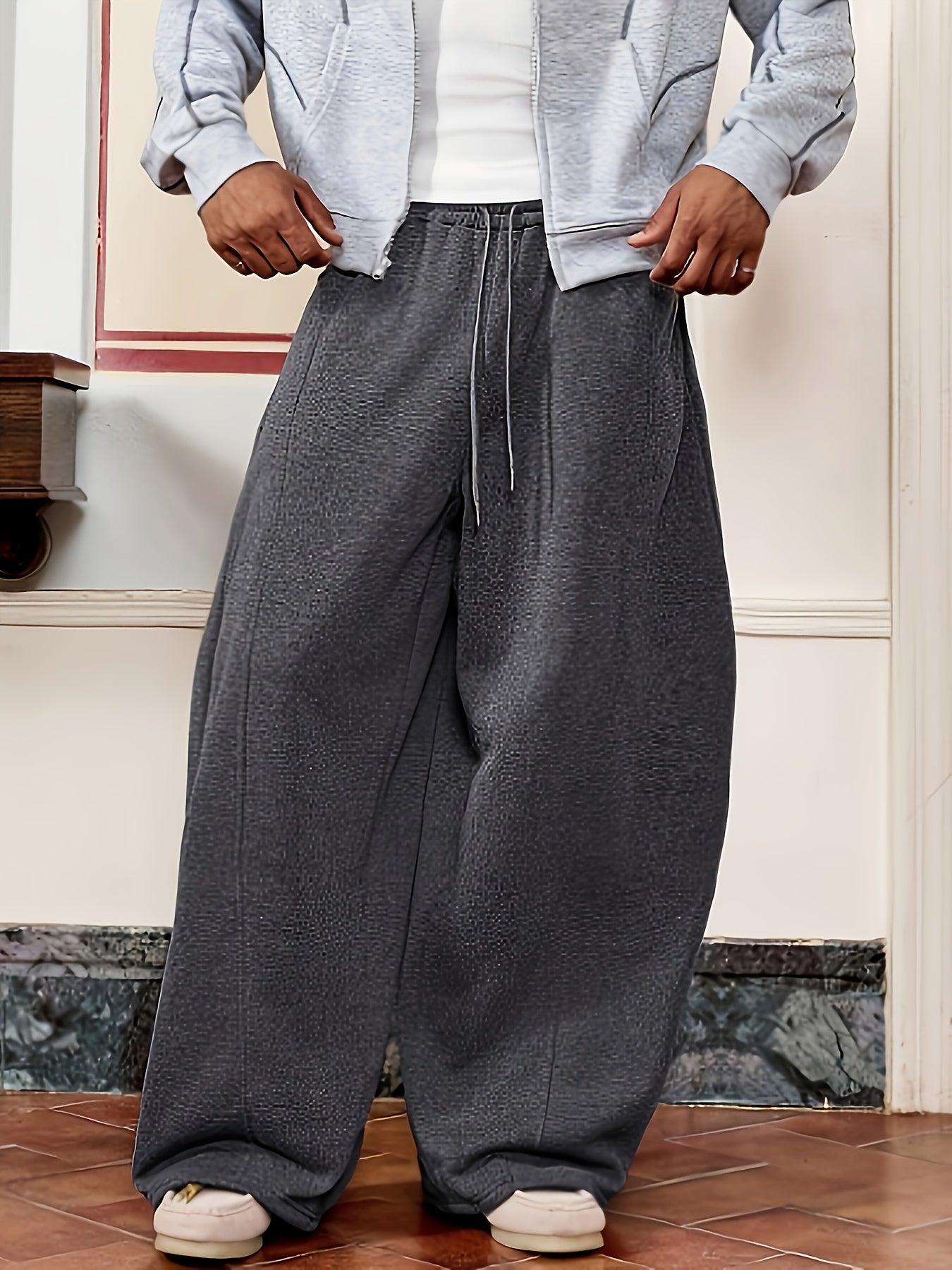 Herren Weite Oversize Jogginghose Streetstyle Komfort