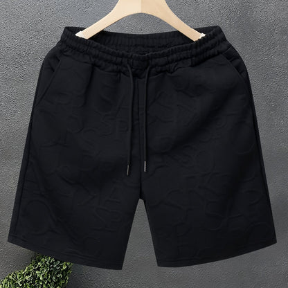 Herren Freizeits-Shorts mit geprägtem Muster für stilvolle Freizeit und Sport