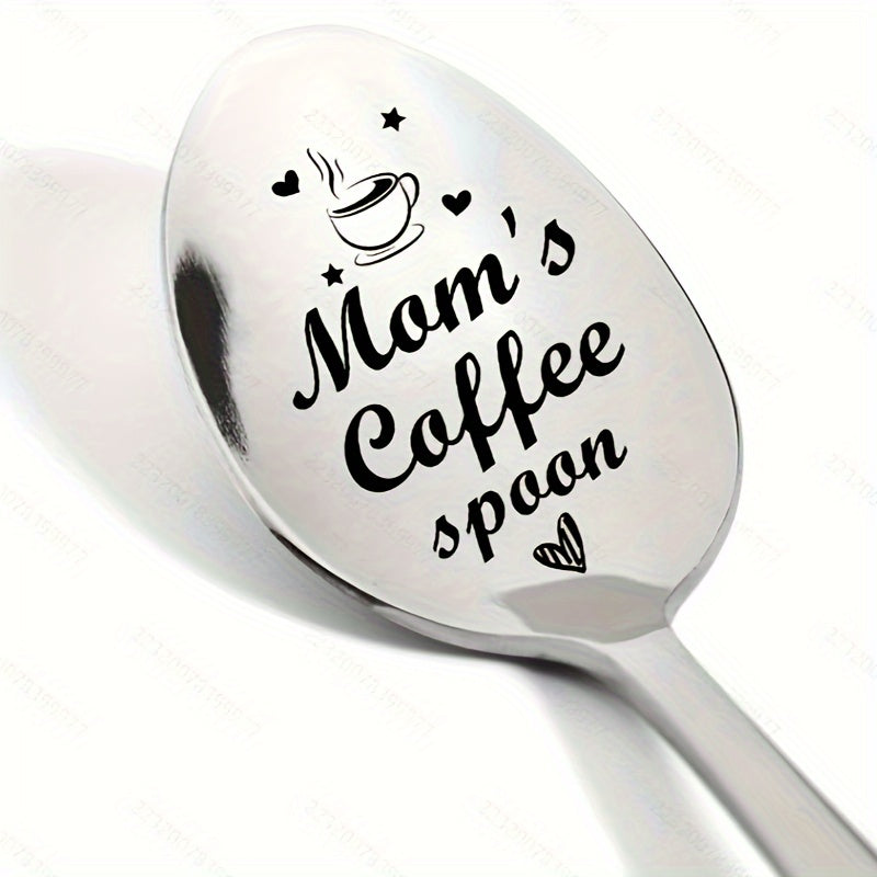 Muttertag Geschenk – Löffel für Frauen, graviert mit „Mom's Coffee Spoon“, stilvoller Kaffeelöffel für Mamas