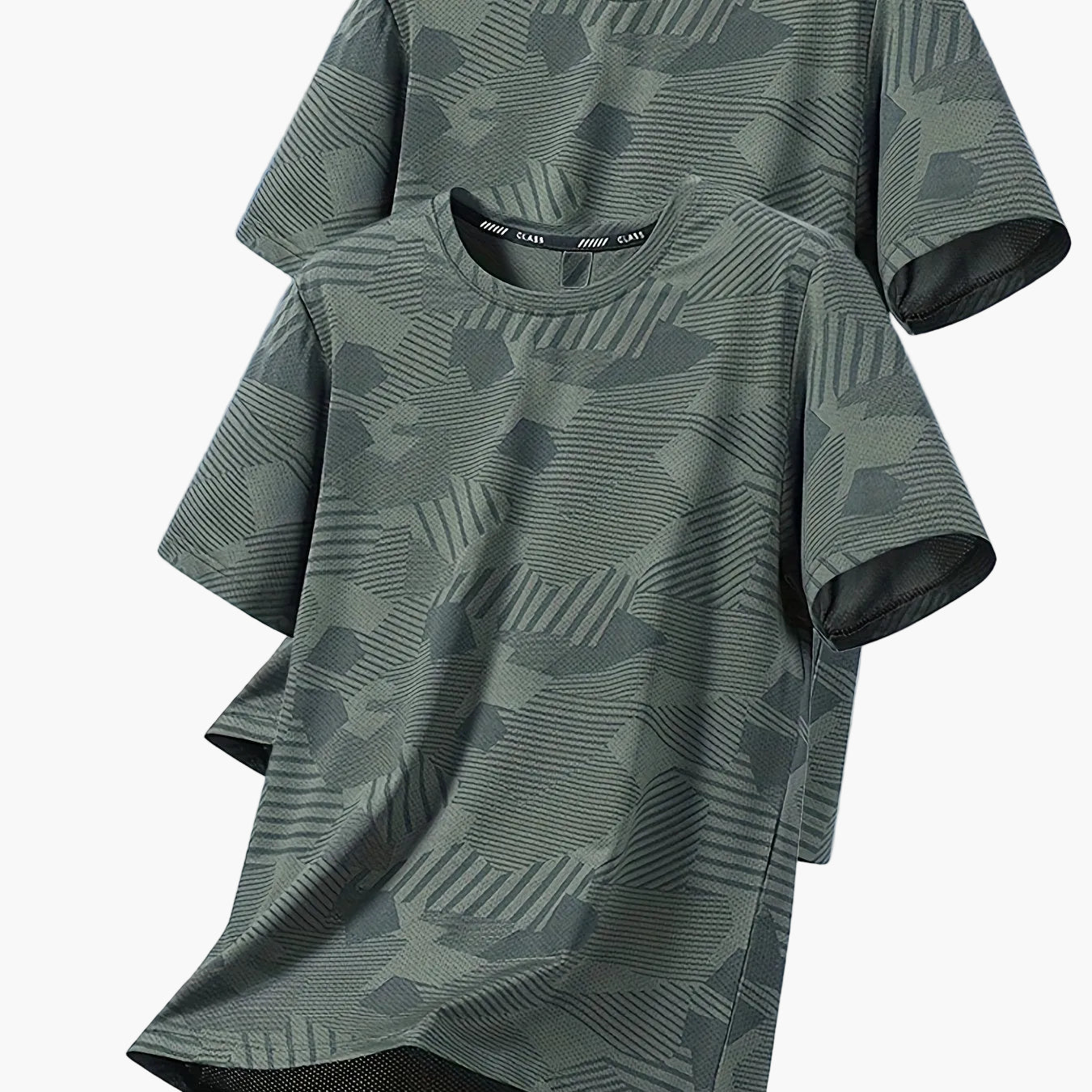 Herren Funktions-T-Shirts – Lässige Sommeroberteile mit tropischem Muster, ideal für Freizeit und Sport