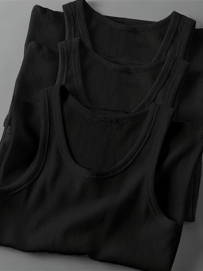 Herren Sport Tanktop mit Rippstruktur – Modernes Fitnesstop für Training und Freizeit