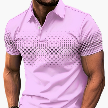 Herren Polo-Shirt mit modernem Muster – Stilvolles Freizeitshirt für Alltag und City