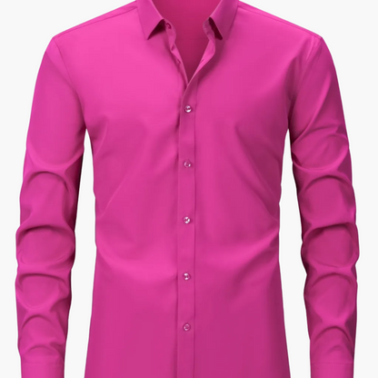 Herren Business-Freizeit Hemd Slim Fit – Elegantes Langarmhemd für Büro und Alltag