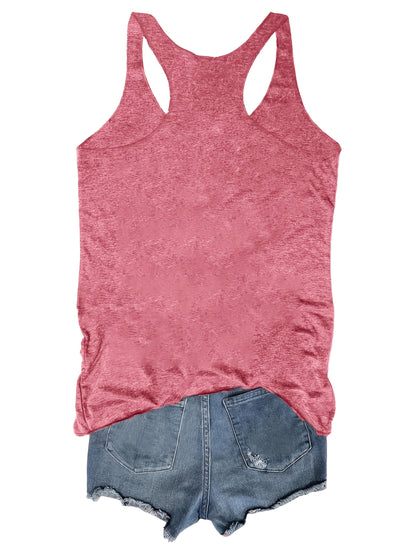 Damen Tanktop mit floralem Boho-Print – Sommer Freizeitshirt für Damen