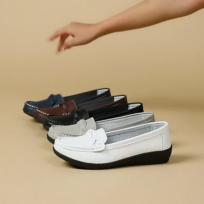 Damen Bequeme Mokassins Slipper – Klassische Freizeit Loafer für Alltag und Büro