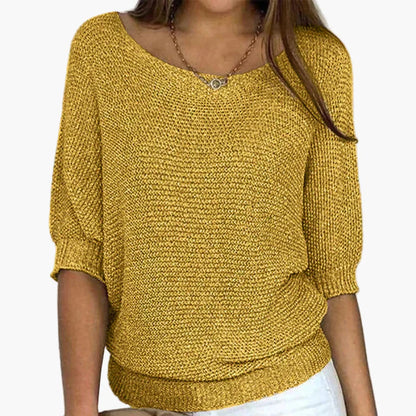 Damen Strickpullover Locker Freizeit Eleganz – Ideal für Alltag & Büro