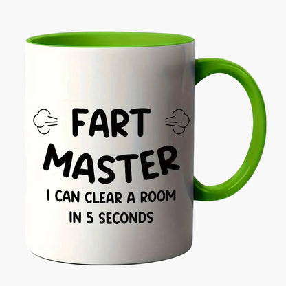 Lustige Vatertags-Tasse für Männer – Fart Master Spruch, witziges Geschenk für Väter