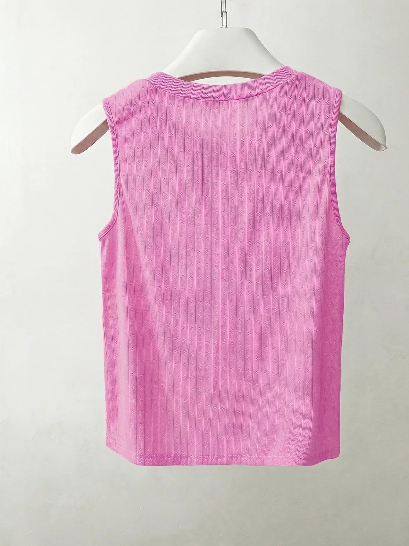 Damen Elegantes Stricktop mit Perlenbesatz, Ärmellos, Perfekt für Alltag und Büro