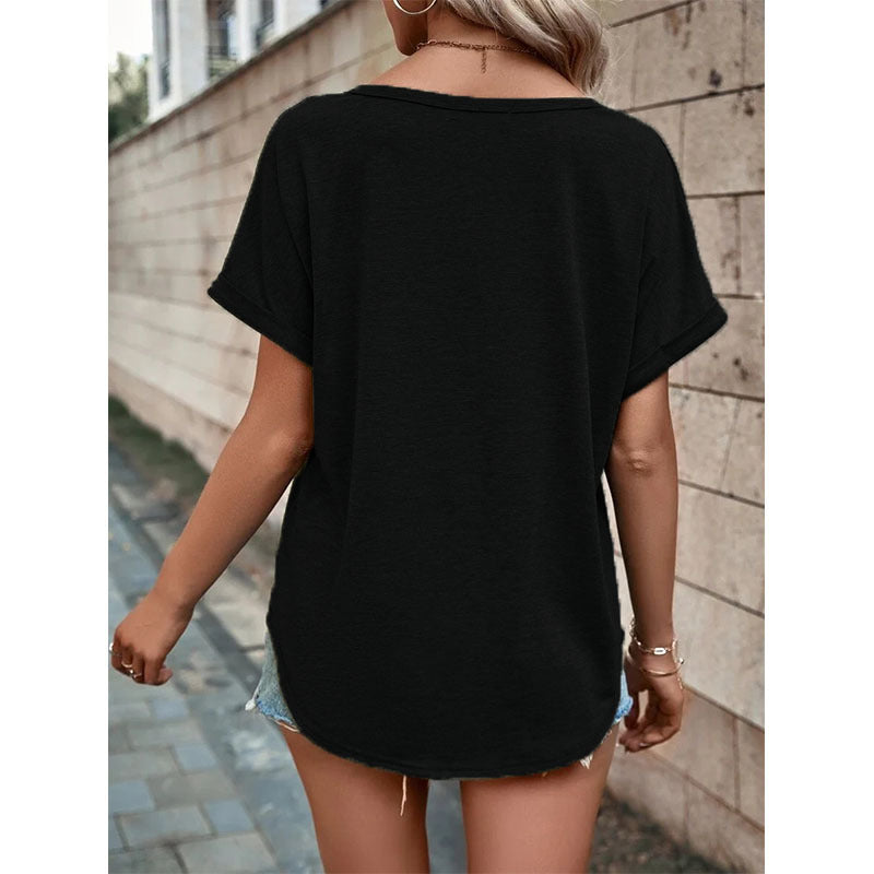 Lauren – Lockeres Damenbluse mit Knopfdesign