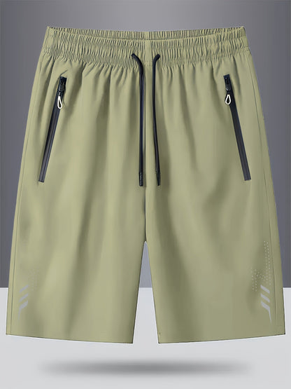 Herren Funktionsshorts Sport & Freizeit – Bequeme Trainingsshorts mit Reißverschlusstaschen