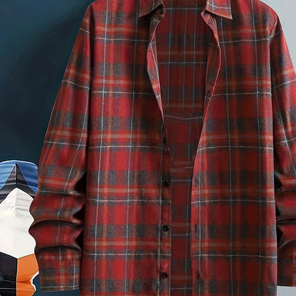 Herren Kariertes Freizeithemd – Klassischer Look für Büro und Alltag