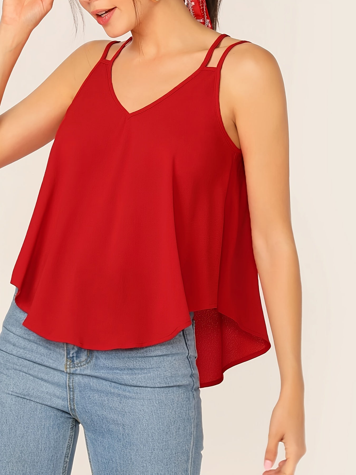 Damen Elegantes Lockeres Camisole Top mit Doppelträgern – Modern und Vielseitig für Alltag und Freizeit