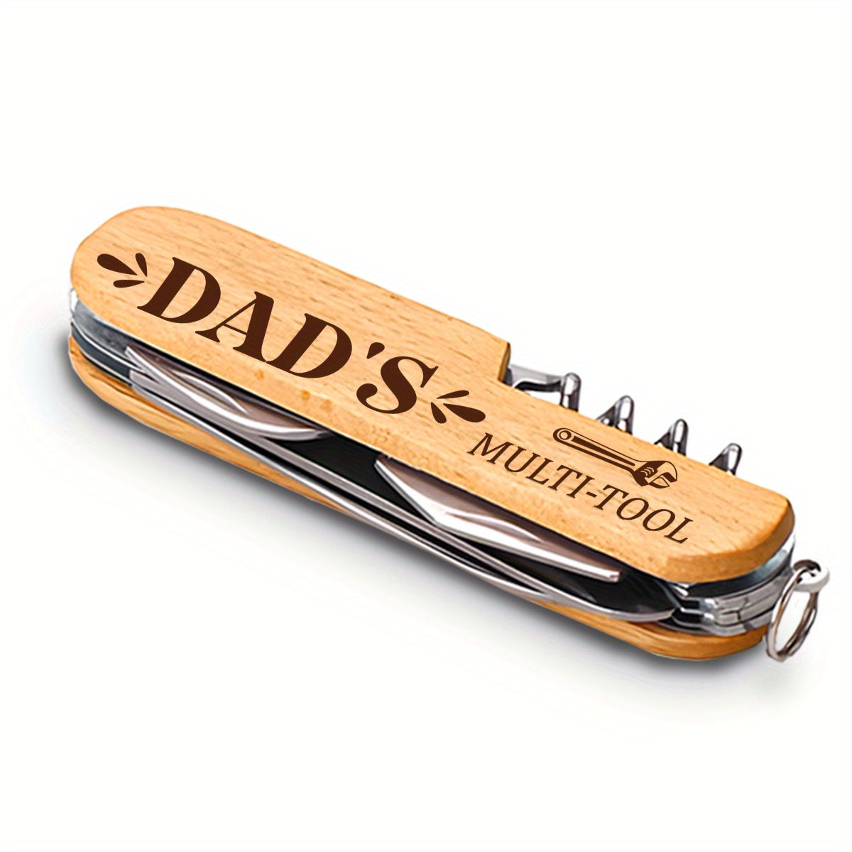 Vaterstags Multi-Tool für Herren – Klassisches Taschenmesser mit Gravur, Geschenkidee für Papa
