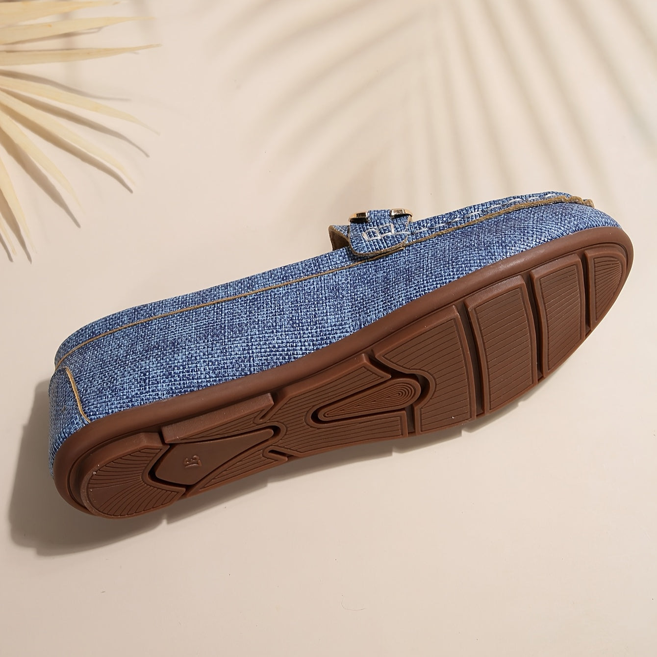 Damen Mokassins Klassisch Bequem mit Ketten-Detail – Elegante Slip-On Schuhe für Alltag und Freizeit
